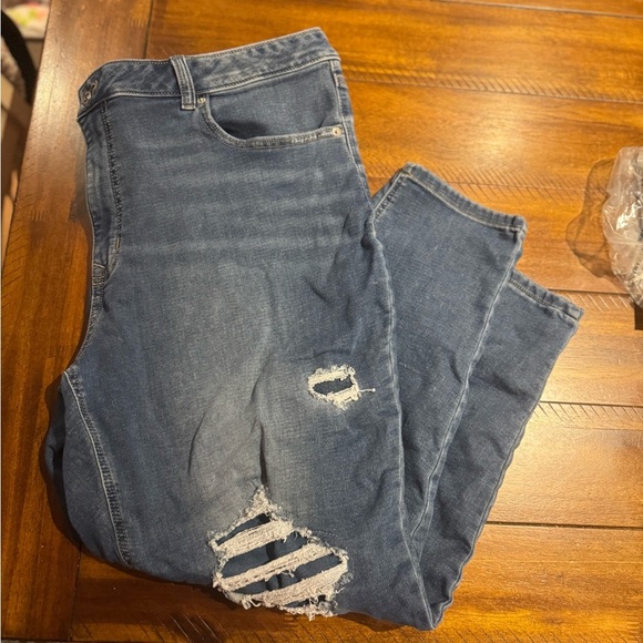 torrid Denim - Torrid Blue Distressed Women's Jeans